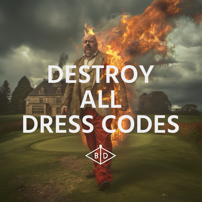 golf clothing, dress codes, burning man, Big Draw clothing